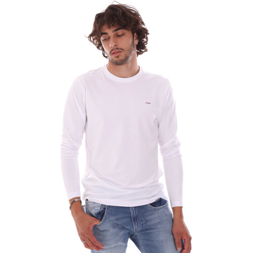 Abbigliamento Uomo T-shirt & Polo Key Up 2E96B 0001 Bianco