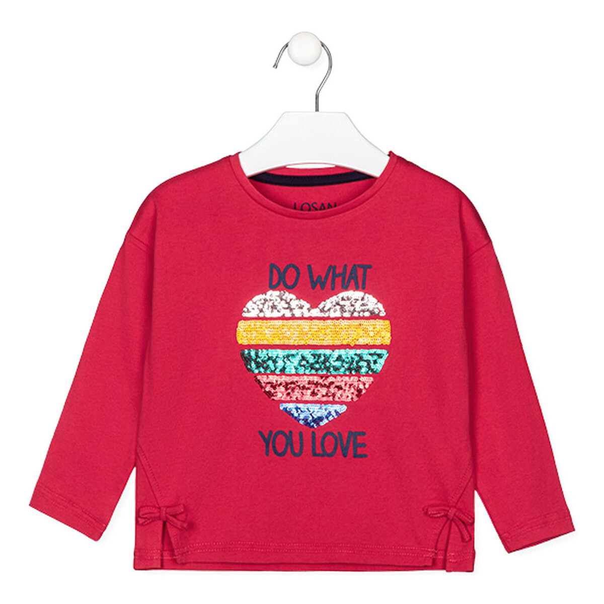 Abbigliamento Bambina T-shirts a maniche lunghe Losan 126-1001AL Rosso