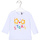 Abbigliamento Bambina T-shirts a maniche lunghe Losan 128-1007AL Bianco