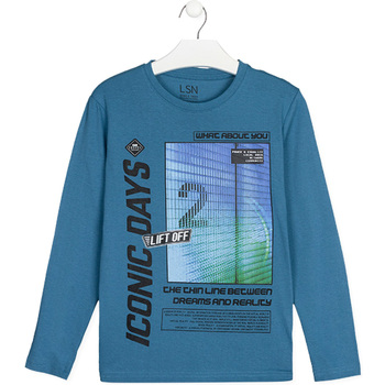 Abbigliamento Unisex bambino T-shirts a maniche lunghe Losan 123-1208AL Blu