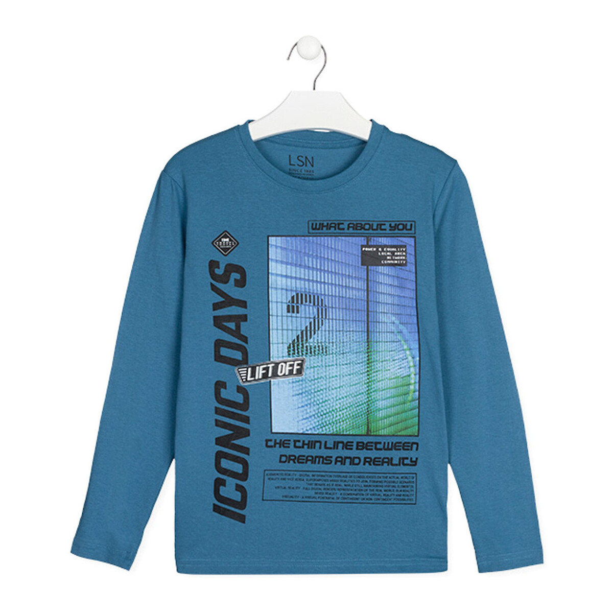 Abbigliamento Unisex bambino T-shirts a maniche lunghe Losan 123-1208AL Blu