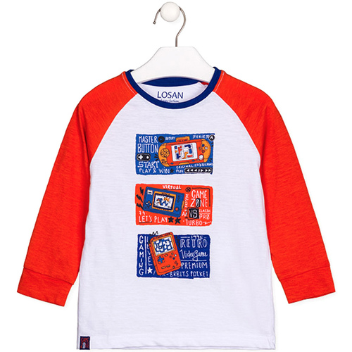 Abbigliamento Unisex bambino T-shirts a maniche lunghe Losan 125-1015AL Multicolore