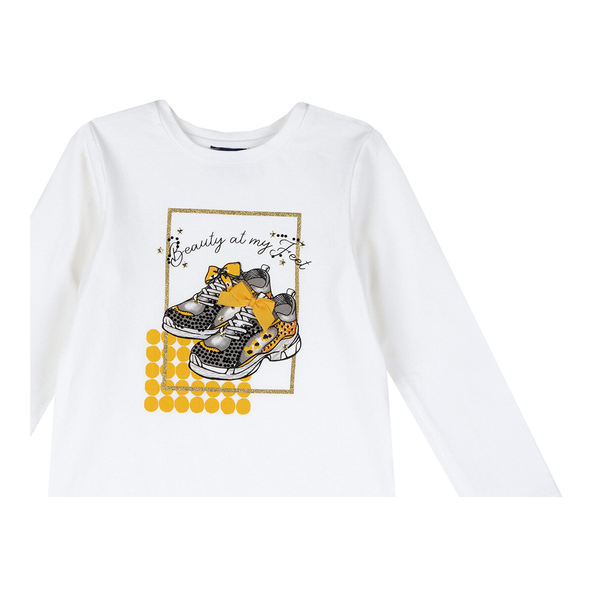 Abbigliamento Bambina T-shirts a maniche lunghe Chicco 09067523000000 Bianco