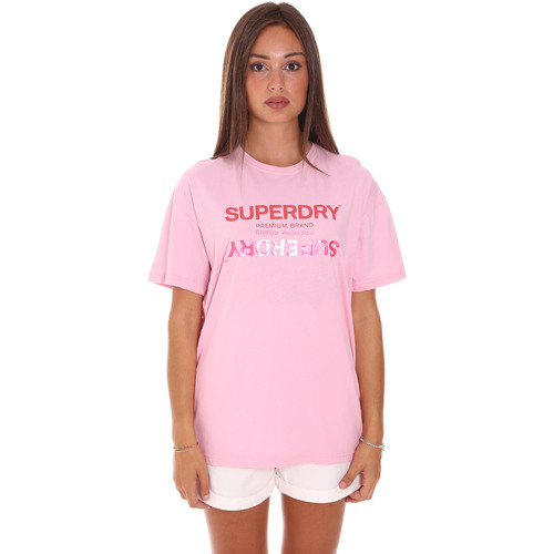 Abbigliamento Donna T-shirt & Polo Superdry G10307YU Rosa