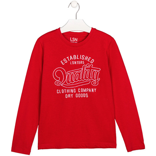 Abbigliamento Unisex bambino T-shirts a maniche lunghe Losan 123-1209AL Rosso