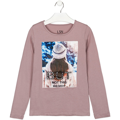 Abbigliamento Bambina T-shirts a maniche lunghe Losan 124-1012AL Rosa