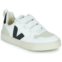 Scarpe Unisex bambino Sneakers basse Veja Small V-10 Velcro Bianco / Nero