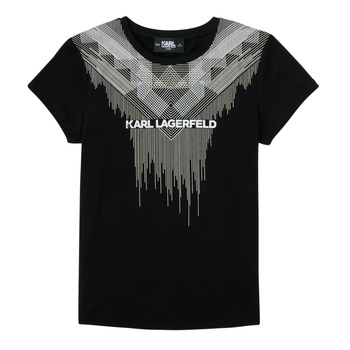 Abbigliamento Bambina T-shirt maniche corte Karl Lagerfeld UAS Nero