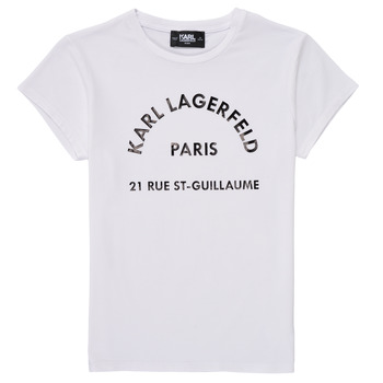 Abbigliamento Bambina T-shirt maniche corte Karl Lagerfeld UNIFOMISE Bianco
