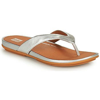 Scarpe Donna Infradito FitFlop GRACIE LEATHER FLIP-FLOPS Silver