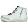 Scarpe Donna Sneakers alte Meline NKC320 Bianco / Nero / Leo