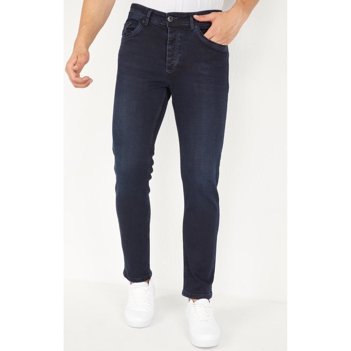 Abbigliamento Uomo Jeans slim True Rise 126293253 Blu