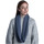 Accessori Donna Sciarpe Buff Yulia Knitted Infinity Scarf Blu