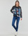 Abbigliamento Donna Giacche in jeans Desigual CHAQ_MICKEY WORLD Blu / Nero