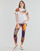 Abbigliamento Donna T-shirt maniche corte Desigual TS_MINNEAPOLIS Bianco / Multicolore