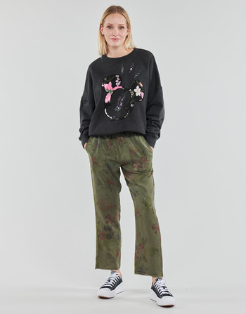 Abbigliamento Donna Pantaloni 5 tasche Desigual PANT_MICKEY CAMO FLOWERS Kaki / Multicolore