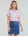 Abbigliamento Donna T-shirt maniche corte Converse Star Chevron Center Front Tee Pale / Amethyst