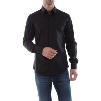 Abbigliamento Uomo Camicie maniche lunghe Dondup UC221 PS0011U-999 BLACK Nero