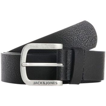 Accessori Uomo Cinture Jack & Jones 12120697 CHARRY-BLACK Nero