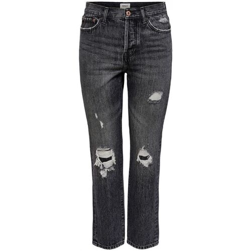 Abbigliamento Donna Jeans Only 15229745 FINE-BLACK Nero