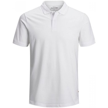 Abbigliamento Uomo T-shirt & Polo Jack & Jones 12136516 BASIC POLO-WHITE Bianco