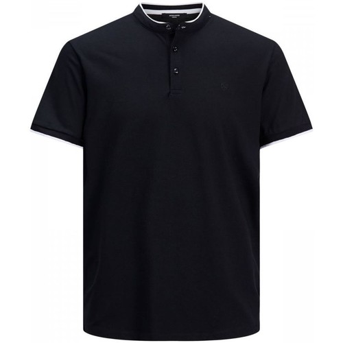 Abbigliamento Uomo T-shirt & Polo Jack & Jones 12188451 BLAST-BLACK Nero