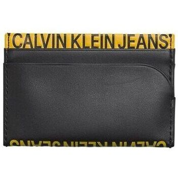 Image of Portafoglio Calvin Klein Jeans K50K504993 LOGO POP CARDHOLDER-0GJ FASHION BLACK