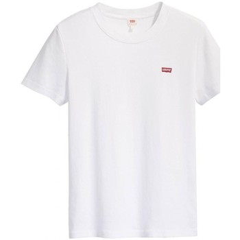 Abbigliamento Donna T-shirt & Polo Levi's 37697 0000 - SS RIB BABY TEE-0000 Bianco