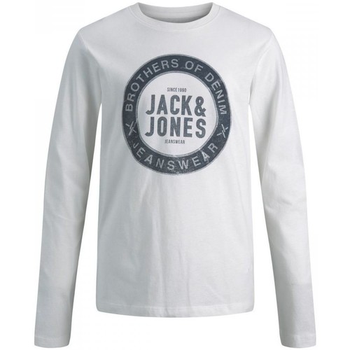 Abbigliamento Bambino T-shirt & Polo Jack & Jones 12190513 TEE LS-CLOUD DANCER Beige