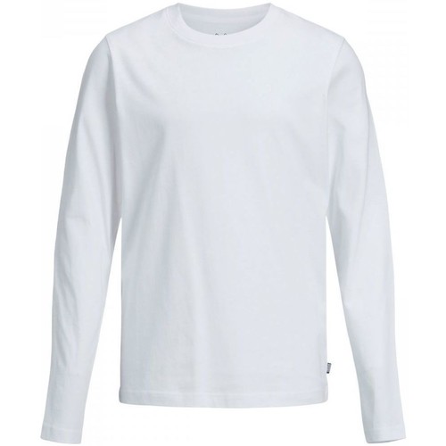 Abbigliamento Bambino T-shirt & Polo Jack & Jones 12197050 ORGANIC TEE-WHITE Bianco