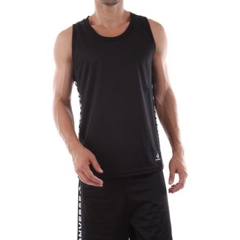 Abbigliamento Uomo T-shirt & Polo Converse 10017621 MESH TANK-A01 BLACK Nero