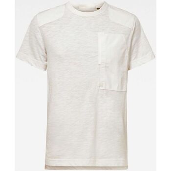 Abbigliamento Uomo T-shirt & Polo G-Star Raw D12859 B136 ARRIS-111 MILK Bianco