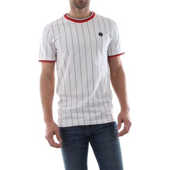 Abbigliamento Uomo T-shirt & Polo Jack & Jones 12149158 STRIPE TEE-CLOUD DANCER Beige