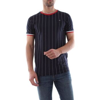 Abbigliamento Uomo T-shirt & Polo Jack & Jones 12149158 STRIPE TEE-TOTAL ECLIPSE Blu