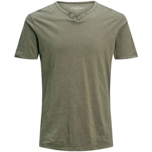 Abbigliamento Uomo T-shirt & Polo Jack & Jones 12164972 SPLIT-DUSKY GREEN Verde