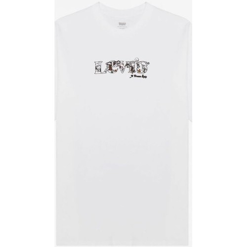Abbigliamento Uomo T-shirt & Polo Levi's 87373 0017 - VINTAGE FIT TEE-MV LOGO Bianco