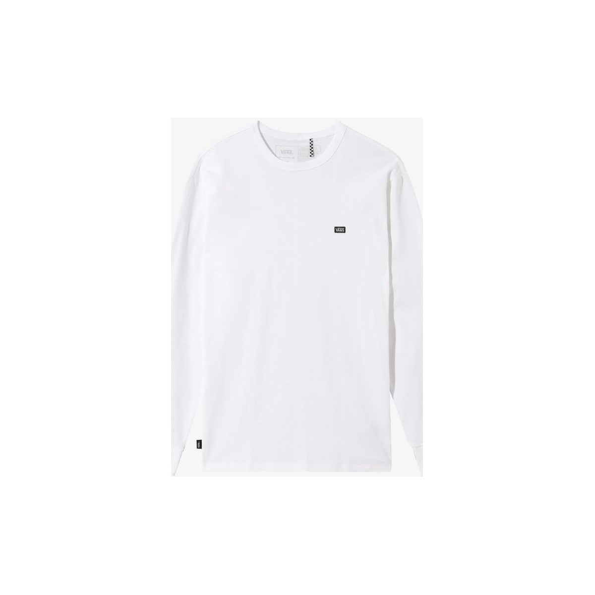 Abbigliamento Uomo T-shirt & Polo Vans VN0A4TURWHT1 MN OFF THE WALL CLASSIC LS-WHITE Bianco