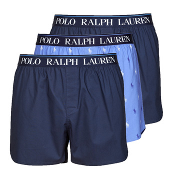 Biancheria Intima Uomo Mutande uomo Polo Ralph Lauren WOVEN BOXER X3 Marine / Marine / Blu