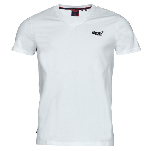 Abbigliamento Uomo T-shirt maniche corte Superdry VINTAGE LOGO EMB VEE TEE Bianco