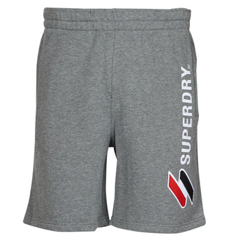 Abbigliamento Uomo Shorts / Bermuda Superdry CODE SL APPLIQUE SWEATSHORT Nero / Charcoal / Marl