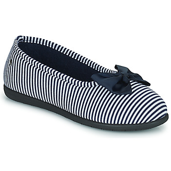 Scarpe Donna Pantofole Isotoner 97328 Blu / Bianco