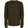 Abbigliamento Uomo Maglioni Les Hommes LJK106-656U | Round Neck Sweater with Asymetric Zip Verde