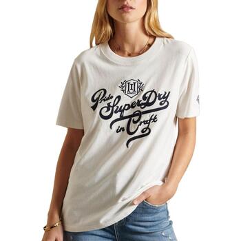 Abbigliamento Donna T-shirt & Polo Superdry  Beige