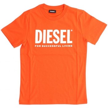 Abbigliamento Unisex bambino T-shirt & Polo Diesel 00J4P6 00YI9 TJUSTLOGO-K437 Arancio