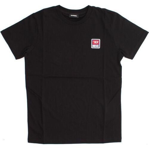 Abbigliamento Unisex bambino T-shirt & Polo Diesel 00J4P7 00YI9 TDIEGODIV-900 Nero