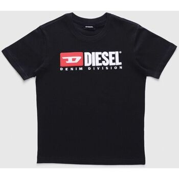 Abbigliamento Unisex bambino T-shirt & Polo Diesel T-JUSTDIVISION 00J47V 00YI9-K900 BLACK Nero