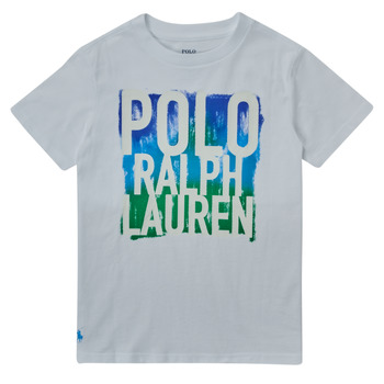 Abbigliamento Bambino T-shirt maniche corte Polo Ralph Lauren GOMMA Bianco