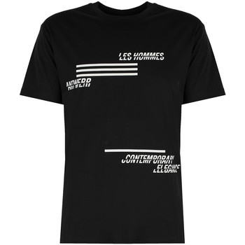 Abbigliamento Uomo T-shirt maniche corte Les Hommes LJT208-700P | Contemporary Elegance Nero