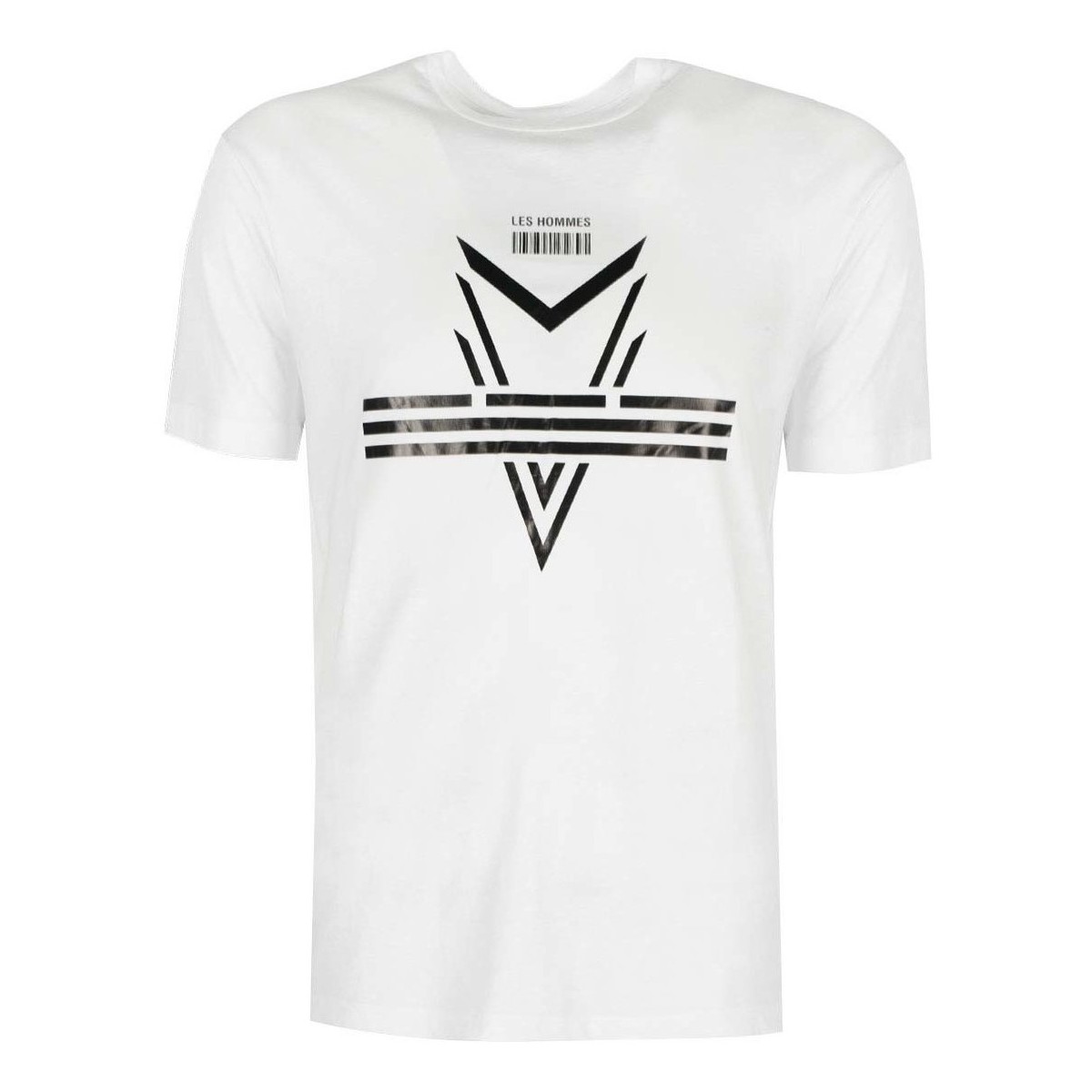Abbigliamento Uomo T-shirt maniche corte Les Hommes LJT204-700P | Darts Bianco