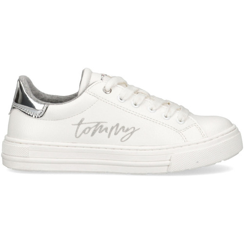 Scarpe Unisex bambino Sneakers Tommy Hilfiger T3A4-31163-1190X025 Bianco